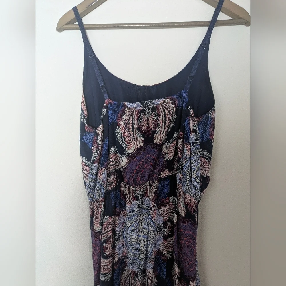 Vero Moda Sleeveless Geometric Maxi Dress Colorful Blue Bohemian Size M - Picture 4 of 7